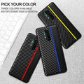 Original CENMASO Carbon Fiber PU Leather Case For OnePlus 8 / 8 Pro