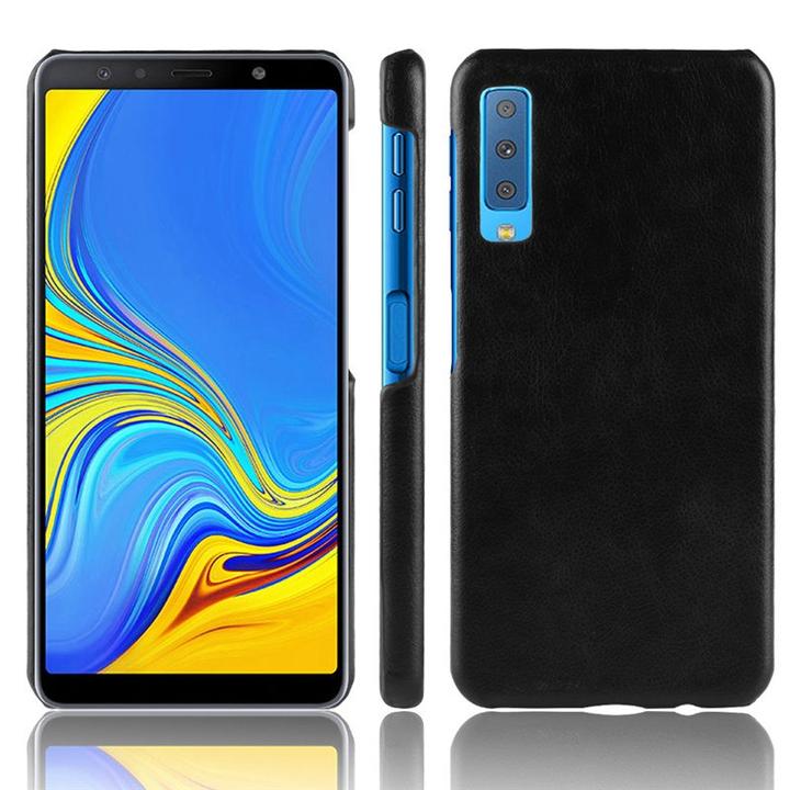 Luxury Leather Finish Full Protection Case for Galaxy A7 2018