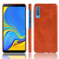 Luxury Leather Finish Full Protection Case for Galaxy A7 2018