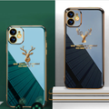 Oneplus Series Shiny Deer Pattern Electroplating Glass Case