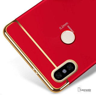 Luxury 3 in 1 Electroplating Phone Case for Redmi Y2