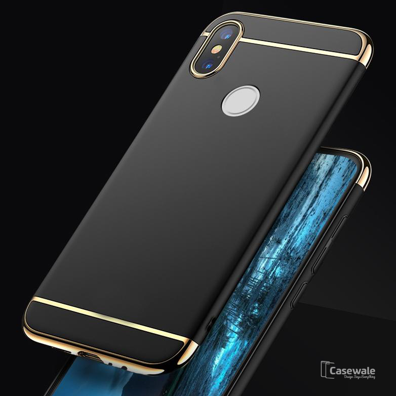 Luxury 3 in 1 Electroplating Phone Case for Redmi Y2
