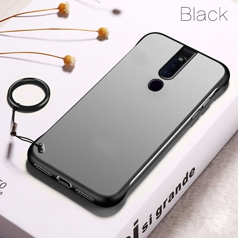 Luxury Frameless Semi Transparent Ring Finger Case for OPPO F11 / F11 PRO