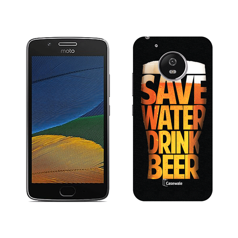 Save Water Drink Beer Designer Case for Moto G5 Plus
