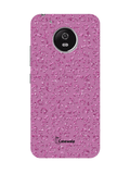 Pink Light Glitter Printed Cover for Moto G5 Plus