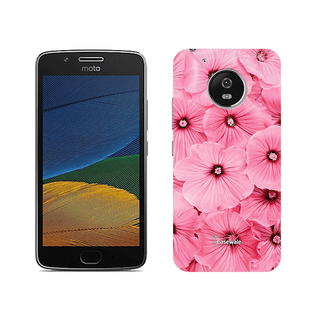 Pink Floral Design Printed for Moto G5 Plus