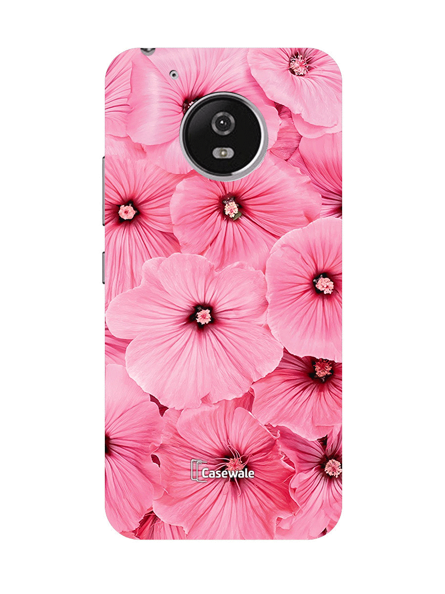Pink Floral Design Printed for Moto G5 Plus