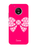 Pink Ribbon Printed Cover for Moto G5 Plus