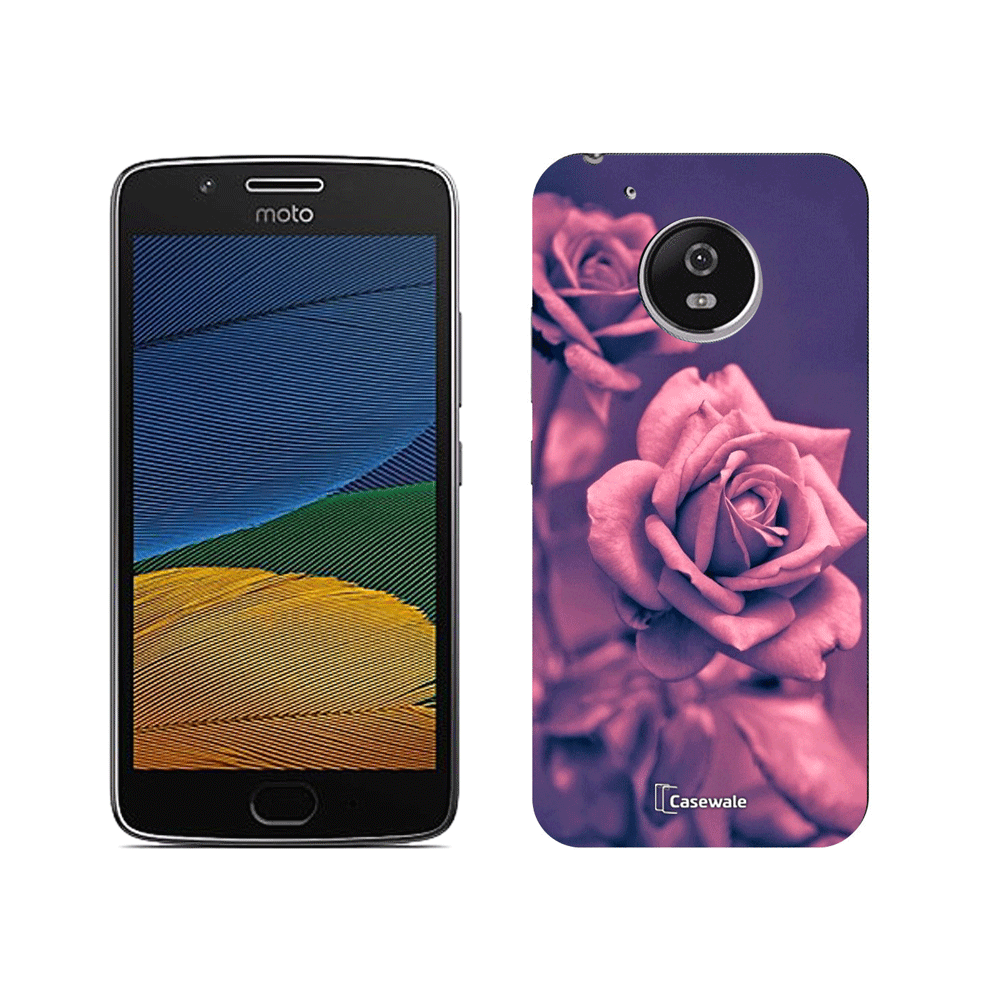 Rose Printed Cover for Moto G5 Plus
