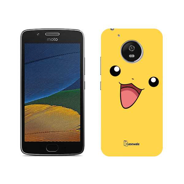 Pikachu Printed Cover for Moto G5 Plus