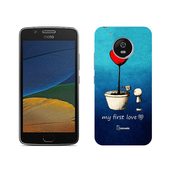 My First Love Printed Cover for Moto G5 Plus