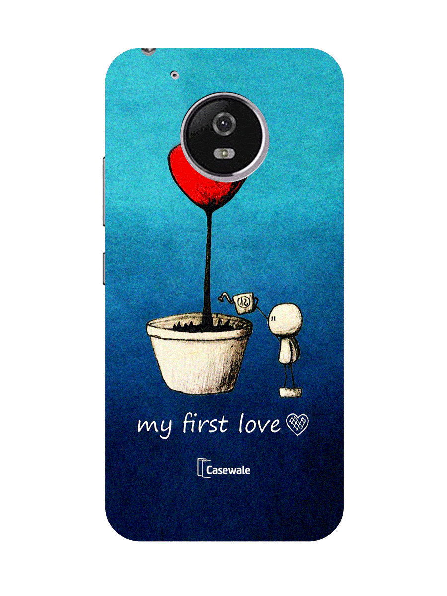 My First Love Printed Cover for Moto G5 Plus