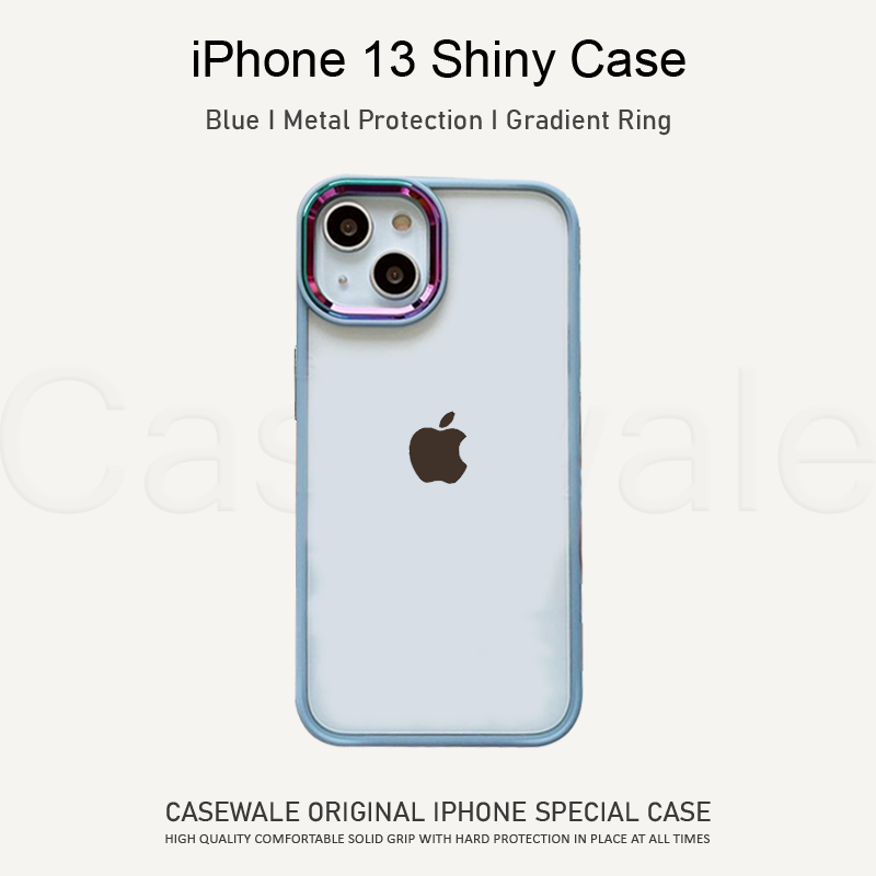 iPhone 13 Series Gradient Metal Frame Camera Protection Case