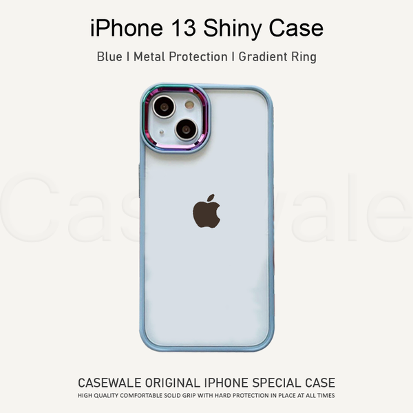 iPhone 13 Series Gradient Metal Frame Camera Protection Case