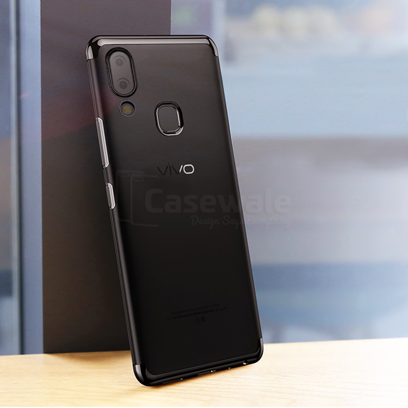 High-end Fashion Transparent Plated Case for Vivo V9