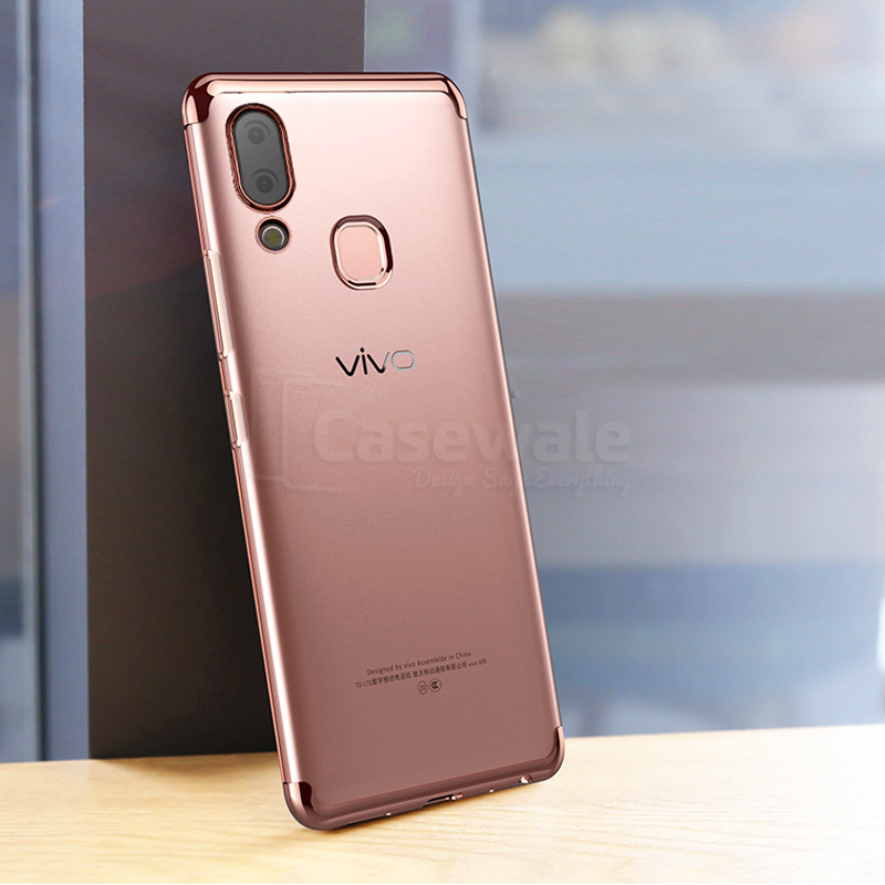 High-end Fashion Transparent Plated Case for Vivo V9