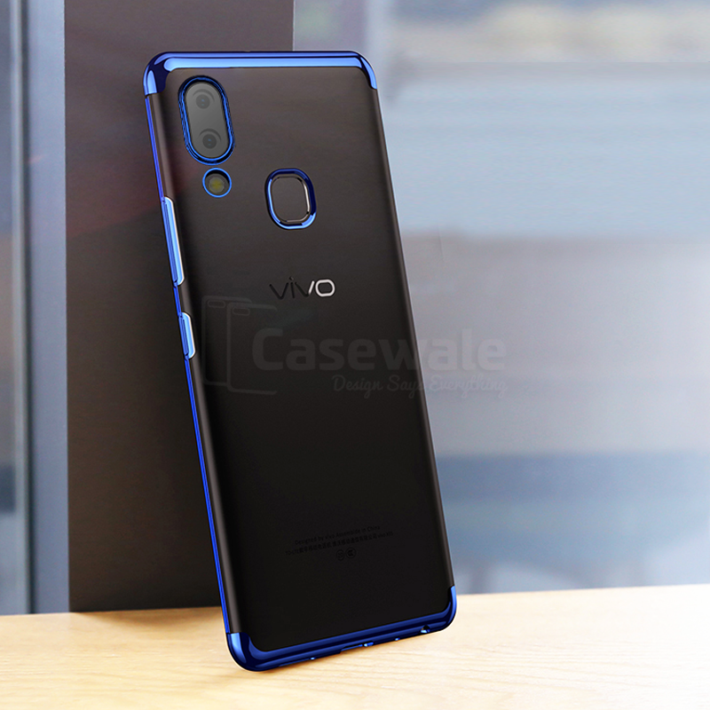 High-end Fashion Transparent Plated Case for Vivo V9