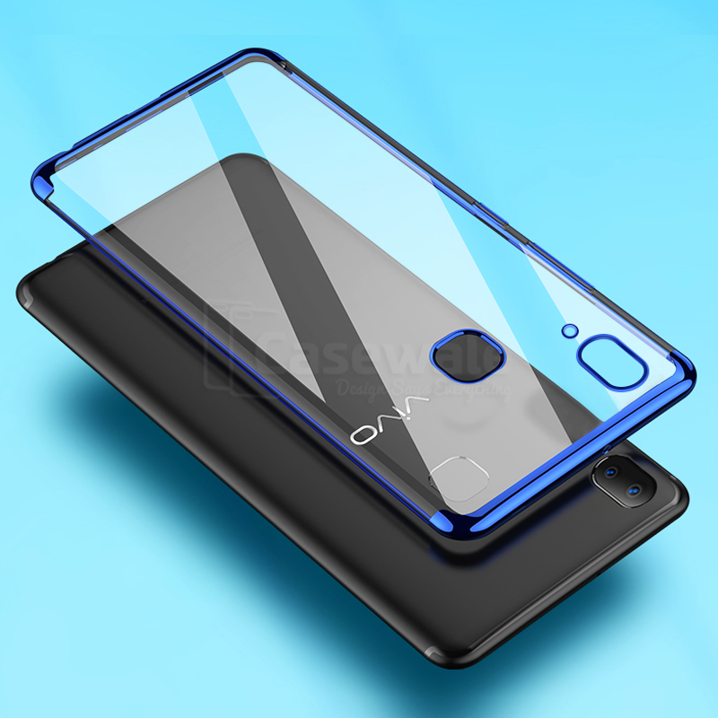 High-end Fashion Transparent Plated Case for Vivo V9