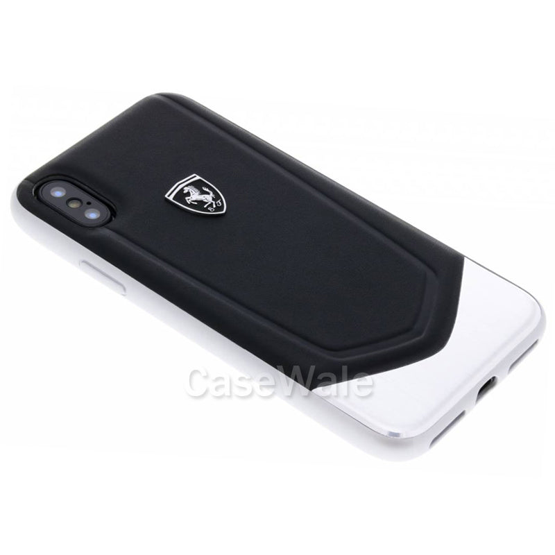 Ferrari Heritage Aluminium V Stripe Hard Case for iPhone X