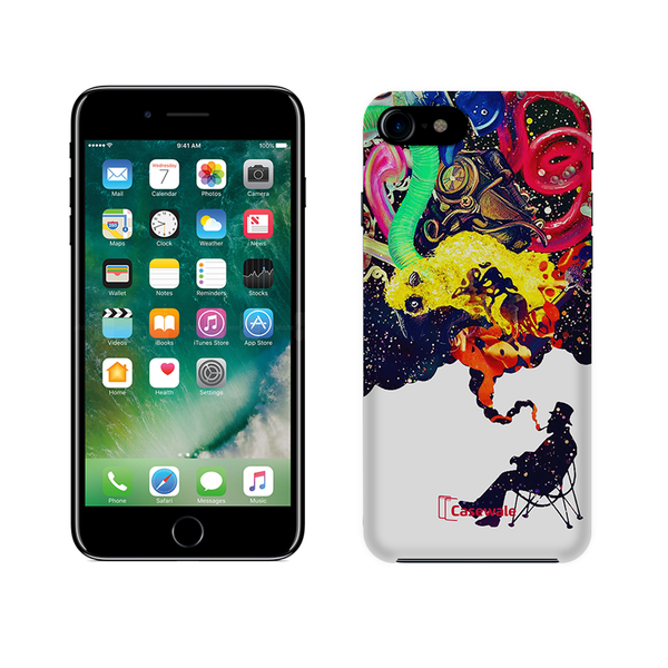 Smoking Colorful Texture Cover for iPhone 7