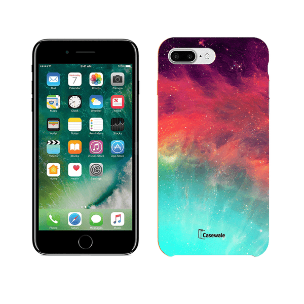 Multi Shades Galaxy Printed Cover for iPhone 7 Plus