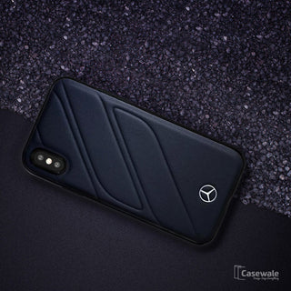Mercedes Benz ORGANIC I Genuine Leather Hard Case for iPhone X