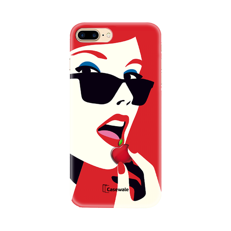 Red Apple Printed Cover for iPhone 7 Plus
