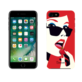 Red Apple Printed Cover for iPhone 7