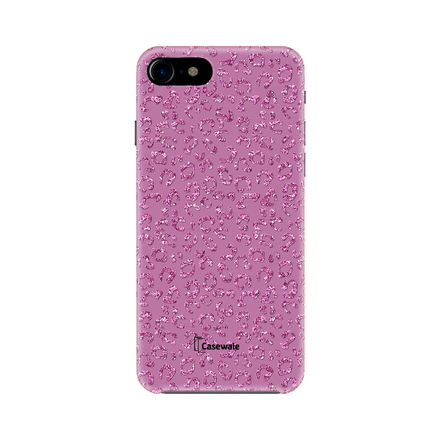 Pink Light Glitter Printed Cover for Apple iPhone 7