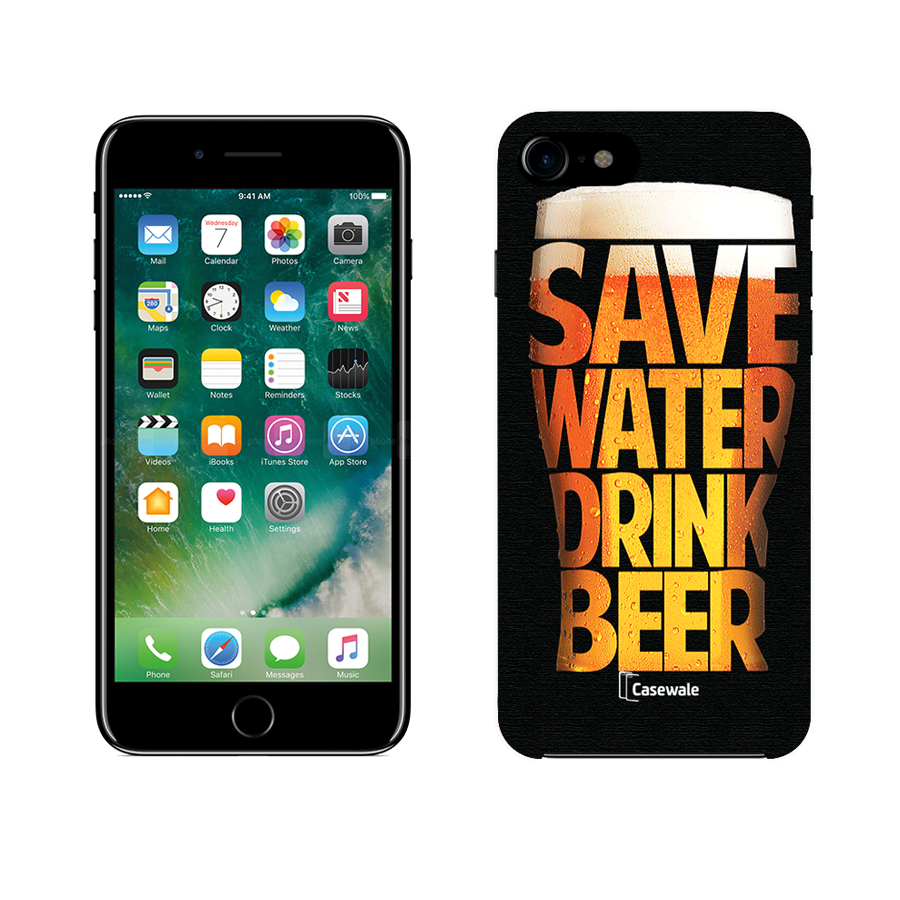 Save Water Drink Beer Printed Cover for Apple iPhone 7