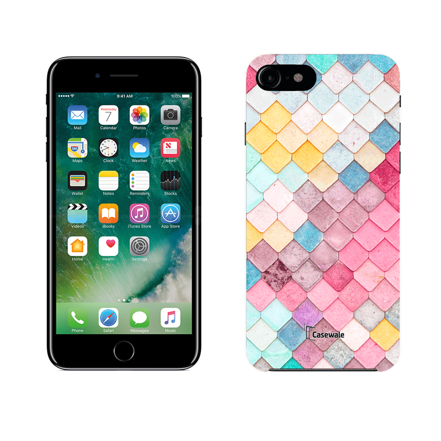 Multi Coloured Small Triangle Printed Cover for Apple iPhone 7