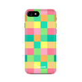 MultiColor Squares Printed Cover for iPhone 7, 7 Plus