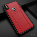 Ferrari Rode Heritage Leather Quilted Hard Case for iPhone X