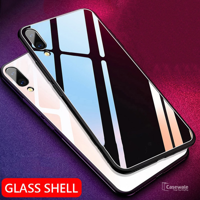 Luxury 9H Slim Tempered Glass Case for  Vivo V11 Pro