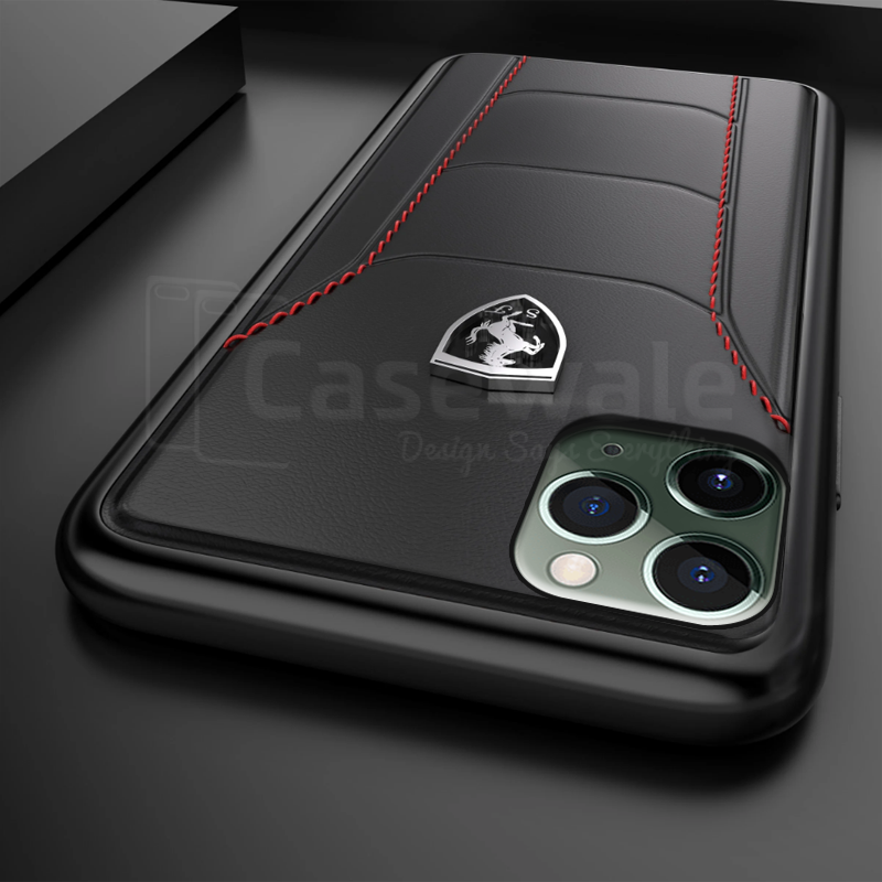 Ferrari ® Genuine Leather Crafted Limited Edition Case for iPhone 12 Series