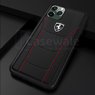 Ferrari ® Genuine Leather Crafted Limited Edition Case for iPhone 12 Series