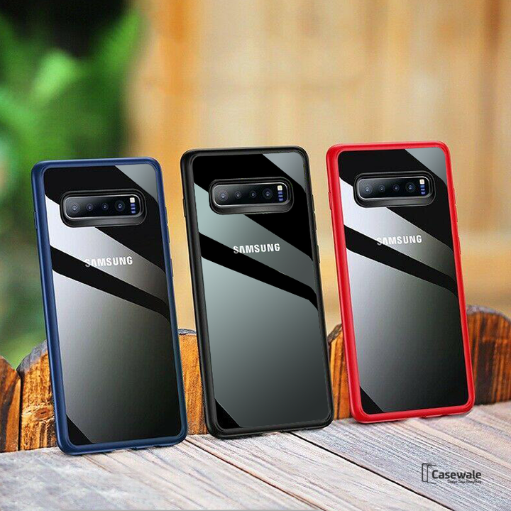 Transparent Hybrid Shockproof Bumper Case For Galaxy S10/ S10 Plus