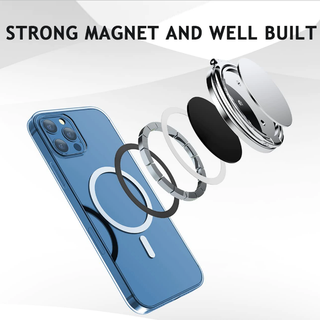 Magnetic Phone Ring Holder MagSafe Removable Kickstand
