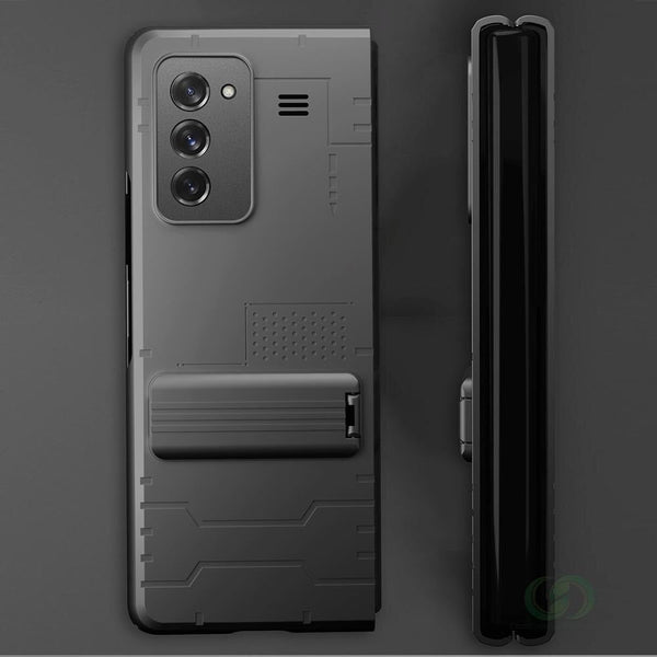 Galaxy Z Fold 2 Luxury Kickstand Hybrid Foldable Camera Protection Case