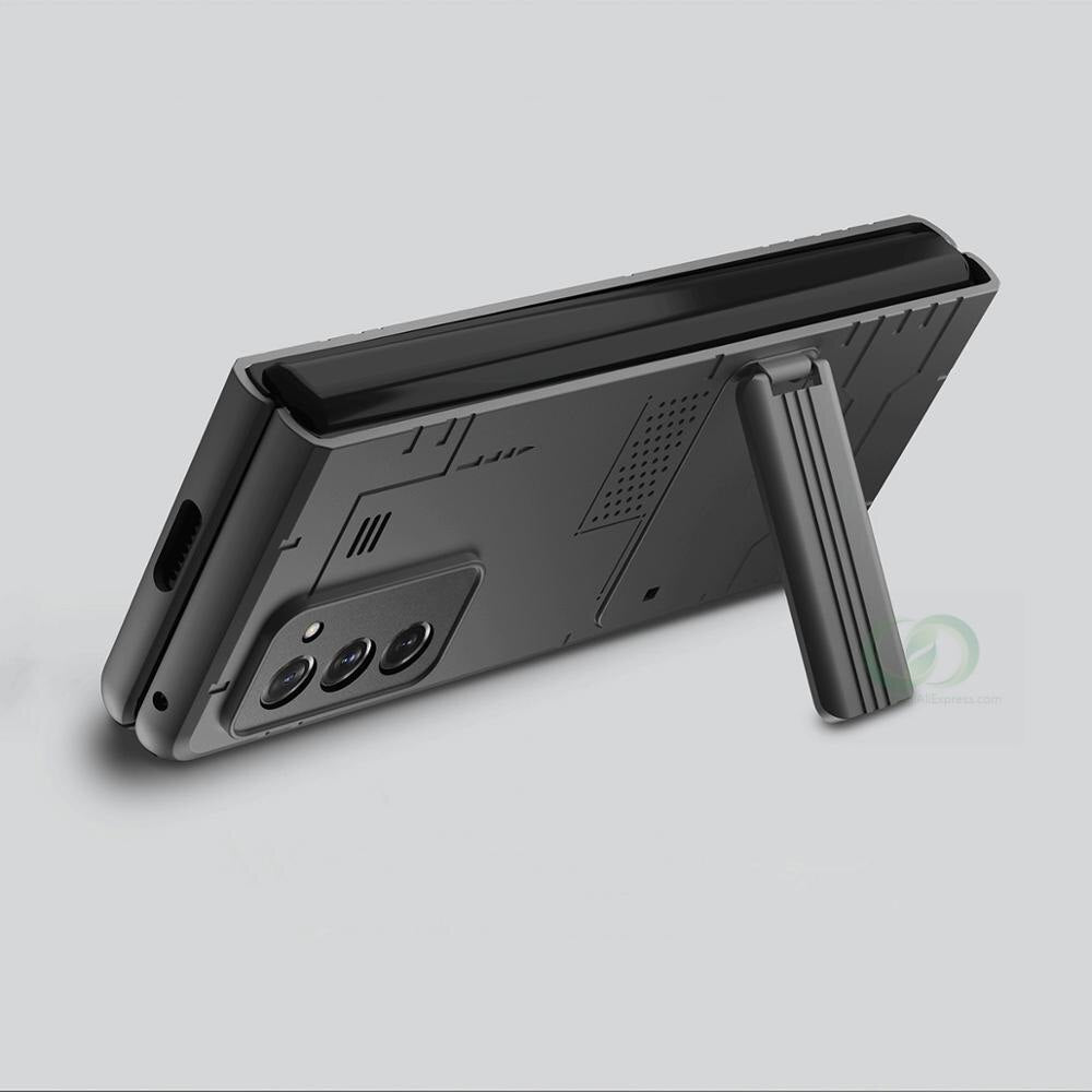 Galaxy Z Fold 2 Luxury Kickstand Hybrid Foldable Camera Protection Case
