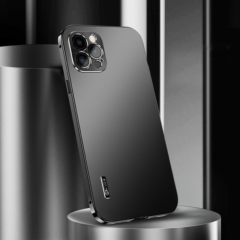 iPhone 12 Series Metal Camera Protective Shell Glass Case