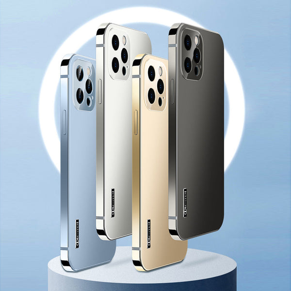 iPhone 13 Series Metal Camera Protective Shell Glass Case