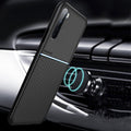 IQS Design Soft Leather Texture Case with Magnetic Car Vent for Oneplus Nord