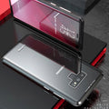 LUPHIE Double Sided Aluminum Metal Glass Case for Galaxy Note 9