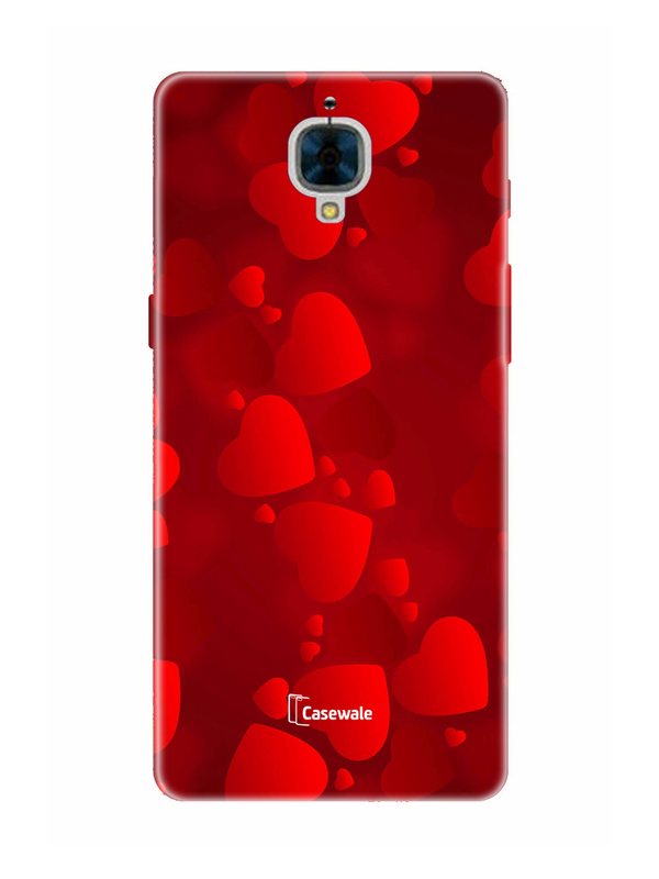 Red Heart Printed Cover for OnePlus 3T