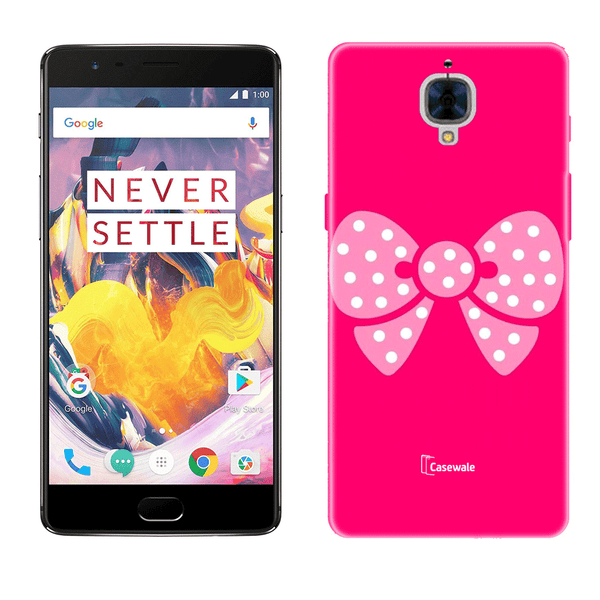Pink Ribbon Printed Cover for OnePlus 3T