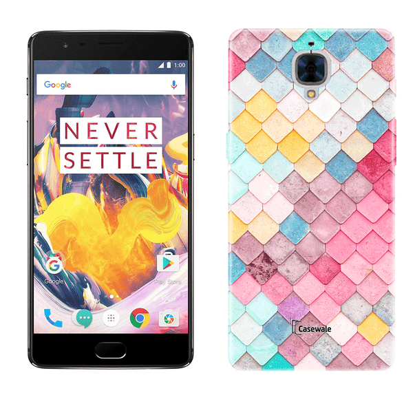 Multi Coloured Small Triangle Printed Cover for OnePlus 3T