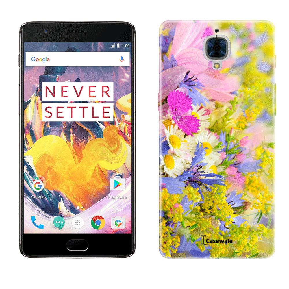 Multi Flowers Printed Cover for OnePlus 3T
