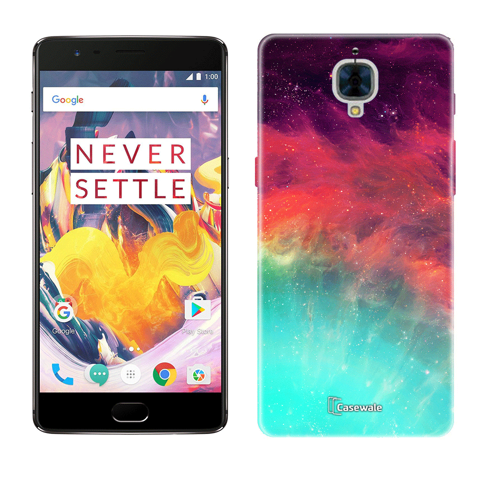 Multi Shades Galaxy Printed Cover for OnePlus 3T