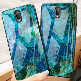 Luxury Artistic Marble Glass Case for OnePlus 6T